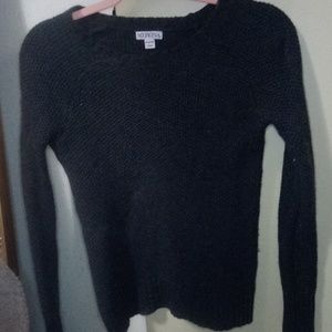 Slate grayish black knitted sweater